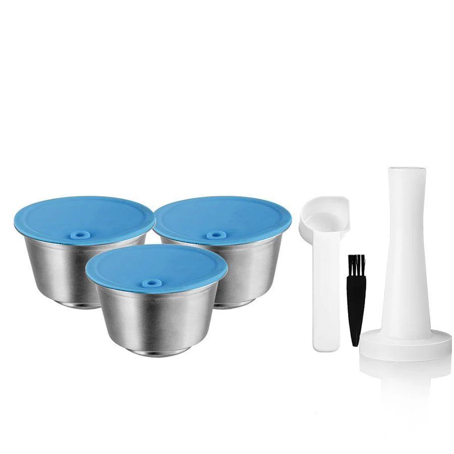 Refillable Stainless Steel Metal Reusable Dolce Gusto Capsule Silicone Cover For Dolce Gusto Cofee Machine Crema Coffee Maker