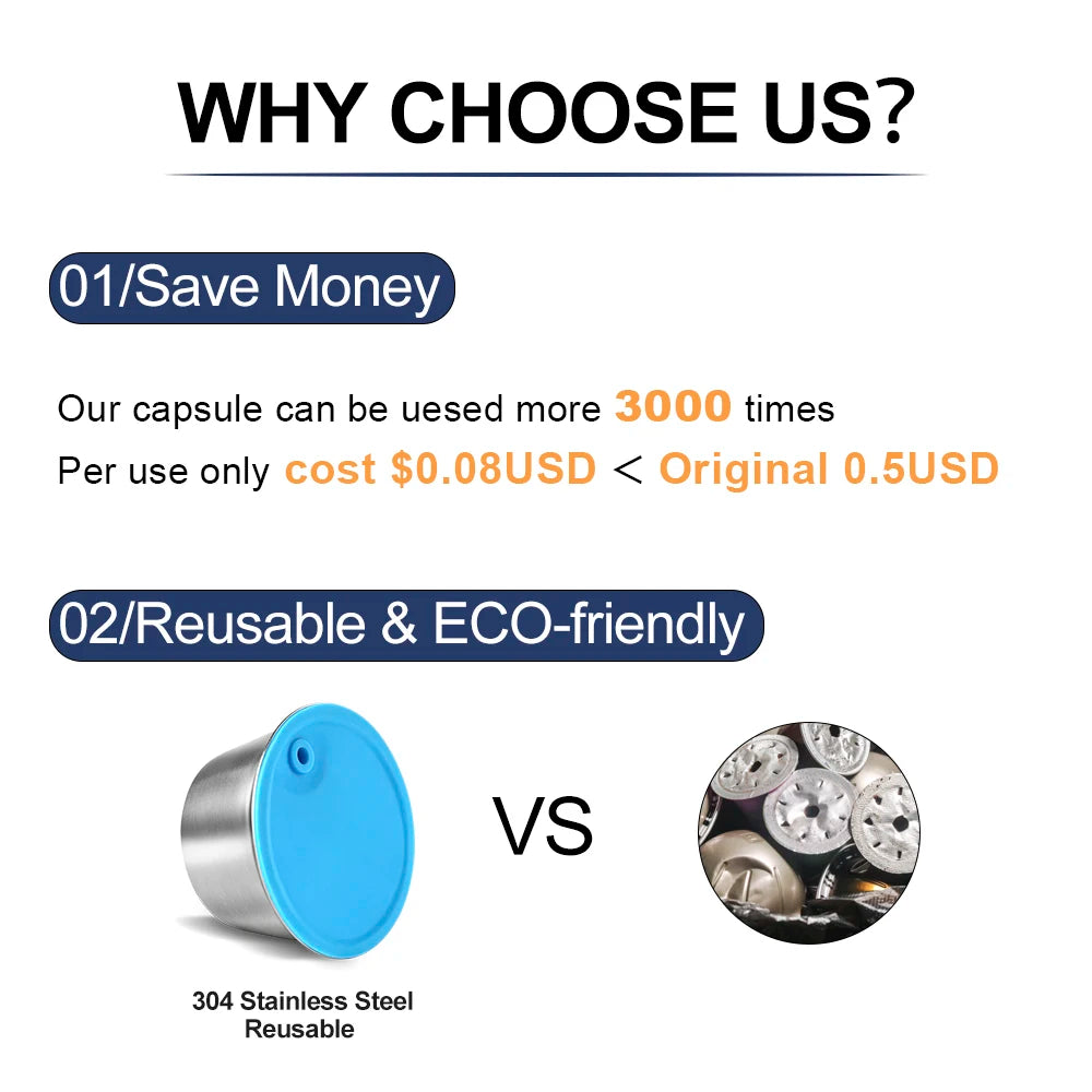 Refillable Stainless Steel Metal Reusable Dolce Gusto Capsule Silicone Cover For Dolce Gusto Cofee Machine Crema Coffee Maker