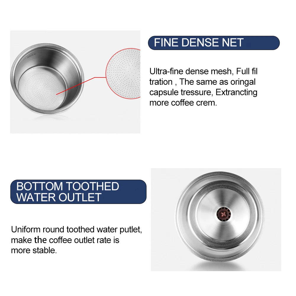 Refillable Stainless Steel Metal Reusable Dolce Gusto Capsule Silicone Cover For Dolce Gusto Cofee Machine Crema Coffee Maker