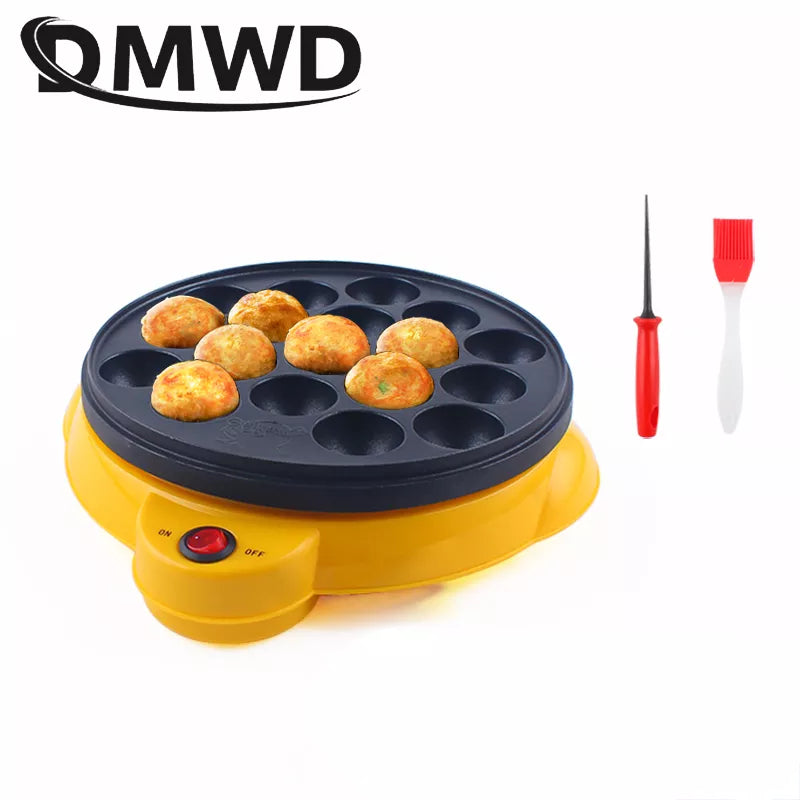 DMWD Electric Takoyaki Maker - Home Octopus Balls Grill Pan