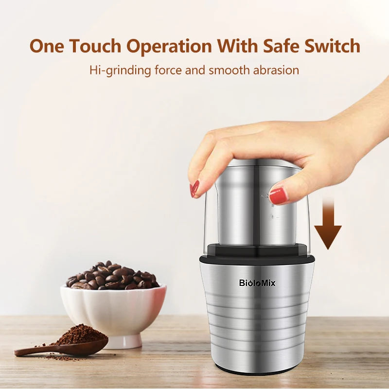 BioloMix 300W Dual Cup Coffee & Spice Grinder