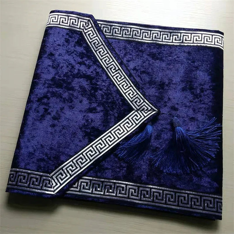 New Chinese simple tablecloth modern table black flag runner