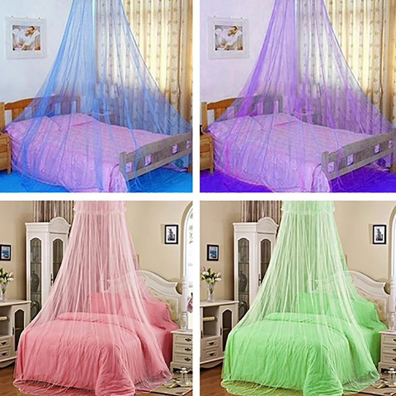 Elegant Lace Insect Bed Canopy Netting Curtain Round Dome Mosquito