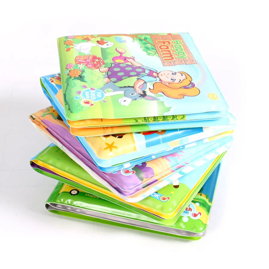 New Swimming Bathroom Toy Water Bath Books For Babies Cognitive Early Learning Animal,Digital Waterproof Books Educational Toys