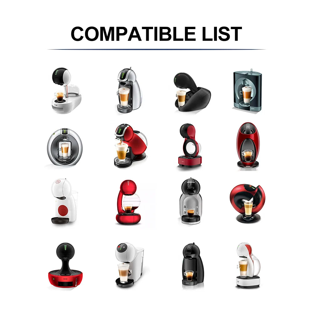 Refillable Stainless Steel Metal Reusable Dolce Gusto Capsule Silicone Cover For Dolce Gusto Cofee Machine Crema Coffee Maker