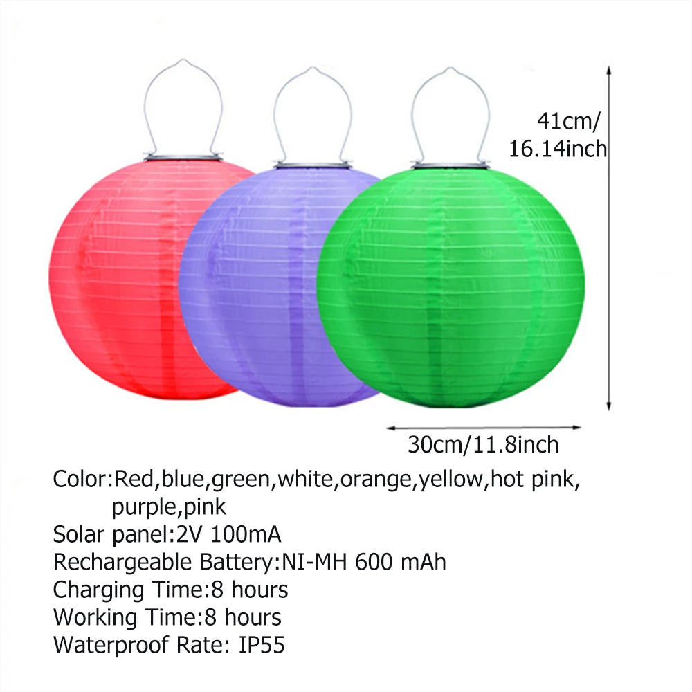 Solar String Lights | Outdoor Hanging Lanterns | HomeHaven Goods