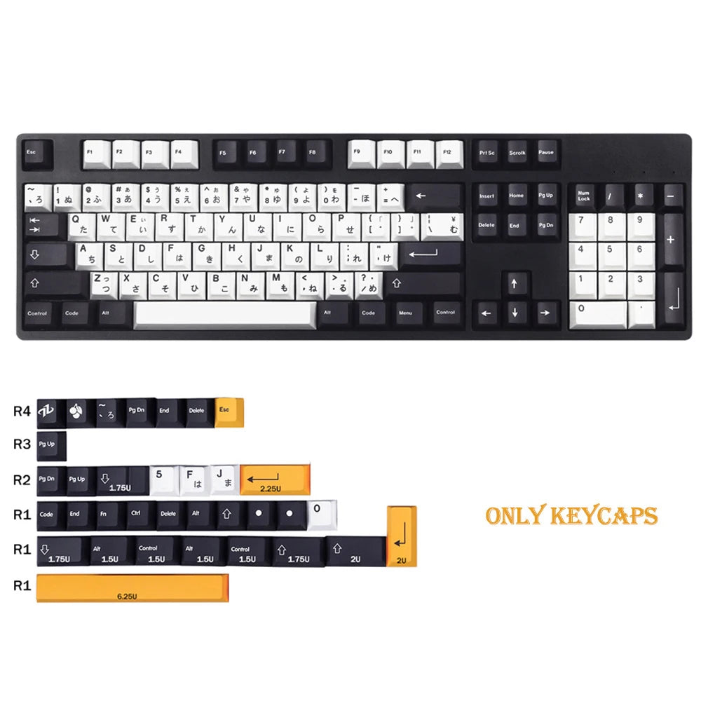 GMK Sushi TaiChi Large Set DYE-SUB PBT Keycap Japanese Custom Personality Cherry Profile Keycaps For Mechanical Keyboard  61/64