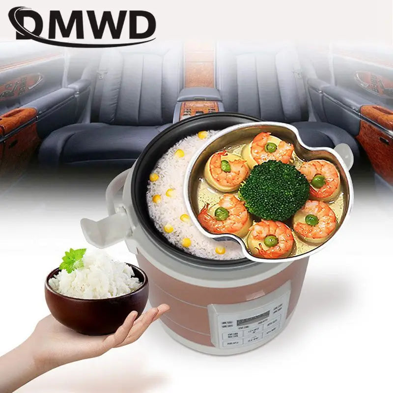 DMWD 12V 24V Mini Rice Cooker 1.6L