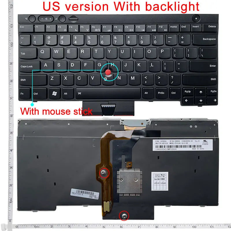 US/UK/FR/GR/IT/RU/SP/TR/JP Keyboard for Lenovo ThinkPad L530 T430 L430 T430S X230 W530 T530 T530I T430I 04X1263 04W3048 04W3123