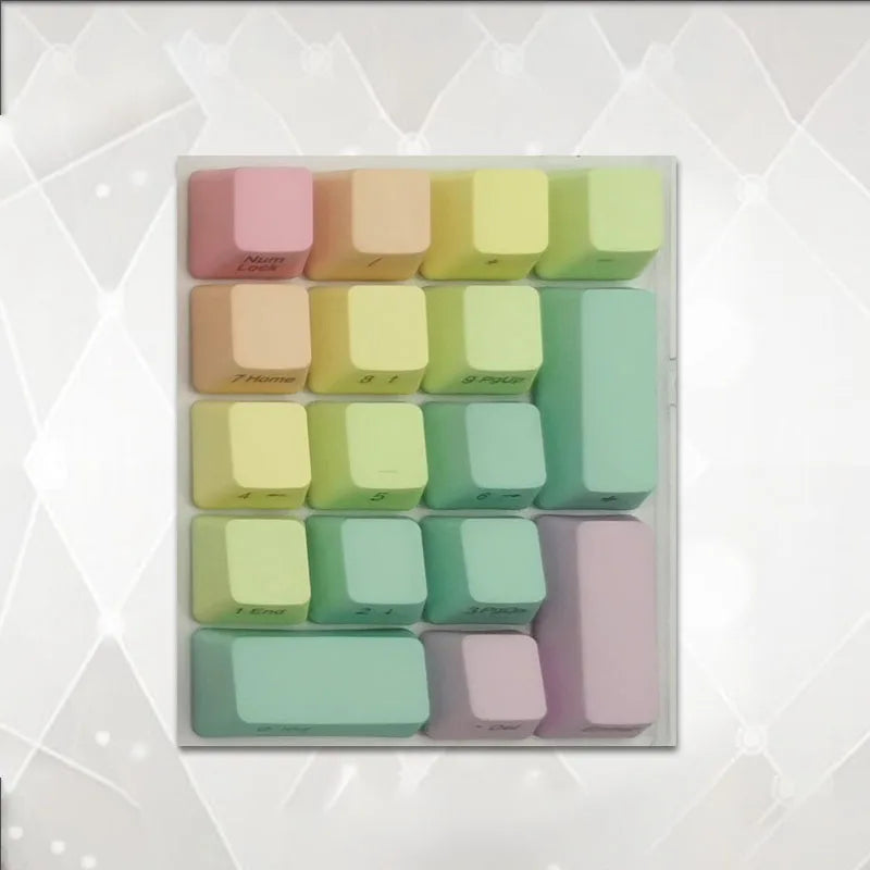 Number Keypad Mechanical Keyboard PBT Keycap Top Side Printed Blank 17 Keys Sunset Numerical Keypad MX Switch Numpad OEM Keycap