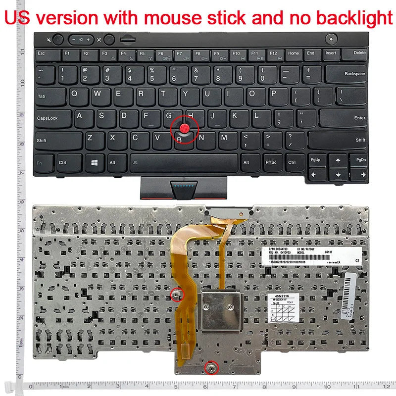 US/UK/FR/GR/IT/RU/SP/TR/JP Keyboard for Lenovo ThinkPad L530 T430 L430 T430S X230 W530 T530 T530I T430I 04X1263 04W3048 04W3123
