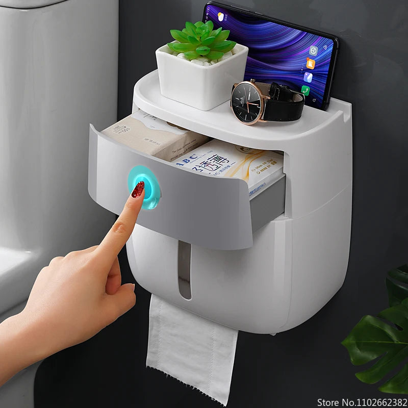 Porte-rouleau de papier toilette portable