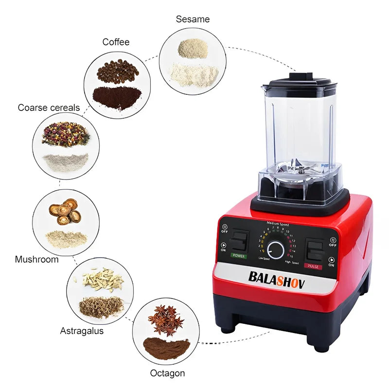 2000W Commercial Grade Blender for Smoothies & Ice