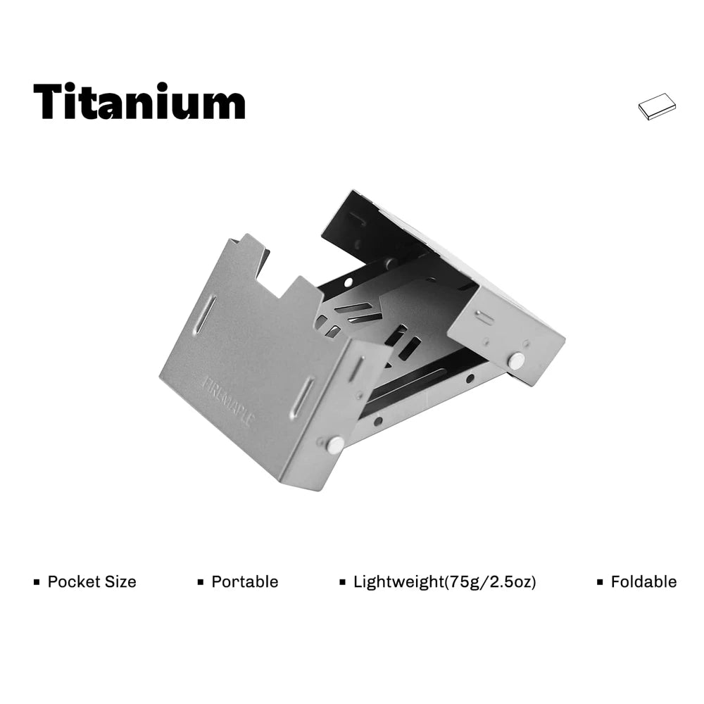 Foldable Titanium Alcohol Camping Stove