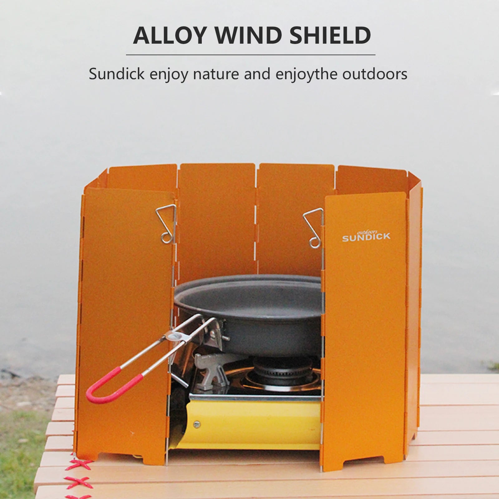 Foldable Aluminum Camping Stove Windshield