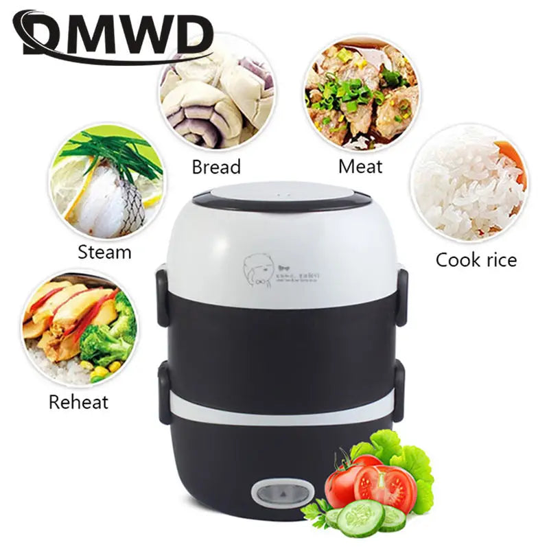 DMWD Electric Mini Rice Cooker 2L