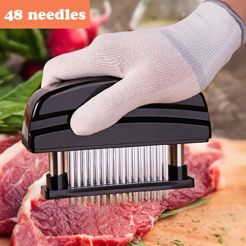 Blades Needle Meat Tenderizer Stainless Steel Knife Meat Beaf Steak