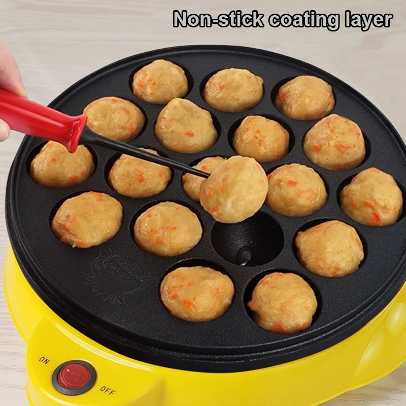 DMWD Electric Takoyaki Maker - Home Octopus Balls Grill Pan