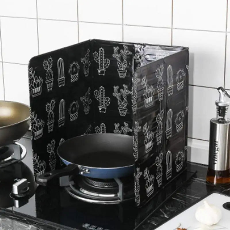 Foldable Kitchen Oil Splatter Guard and Shield