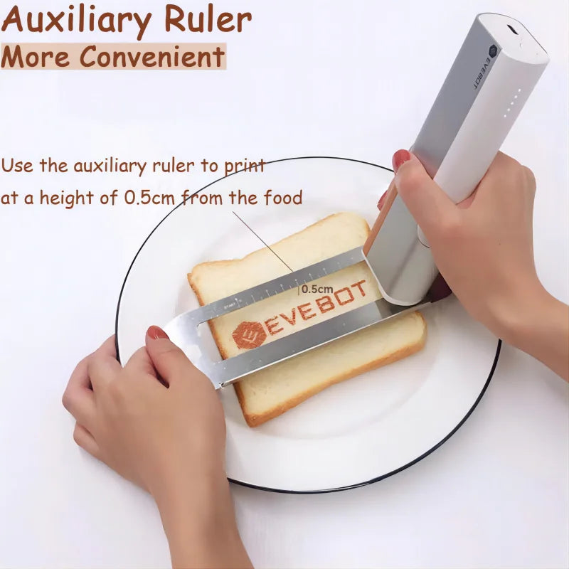 Portable Food Inkjet Printer EVEBOT Printpen Buletooth Wireless Handheld HD Printing Coffee Beer Bread for Cofe Hotel Restaurant