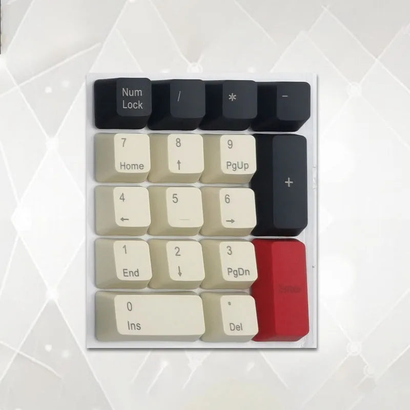 Number Keypad Mechanical Keyboard PBT Keycap Top Side Printed Blank 17 Keys Sunset Numerical Keypad MX Switch Numpad OEM Keycap