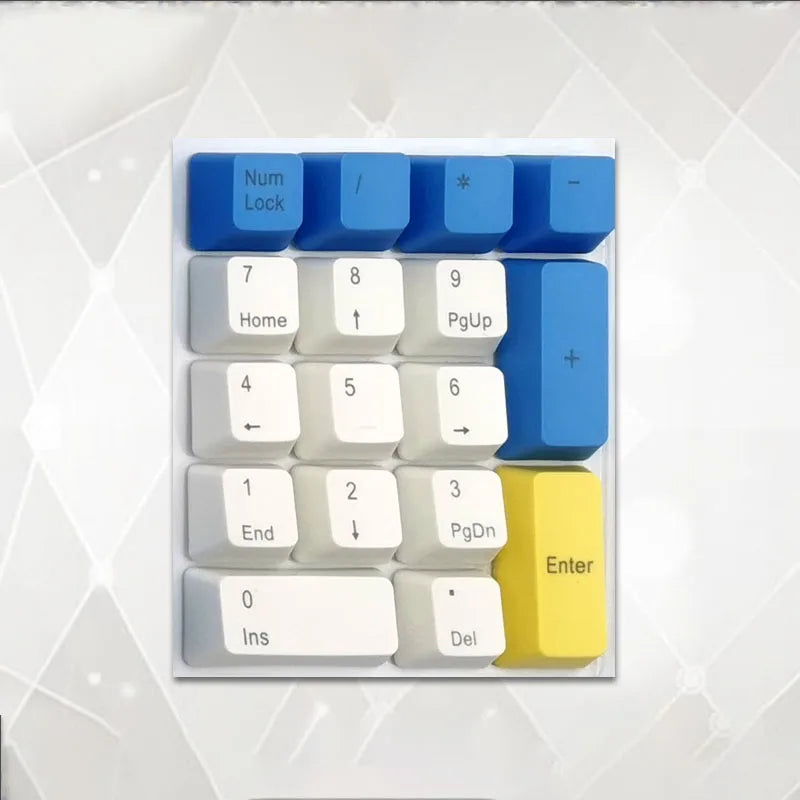 Number Keypad Mechanical Keyboard PBT Keycap Top Side Printed Blank 17 Keys Sunset Numerical Keypad MX Switch Numpad OEM Keycap