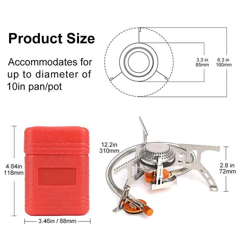 Folding Portable Camping Gas Stove