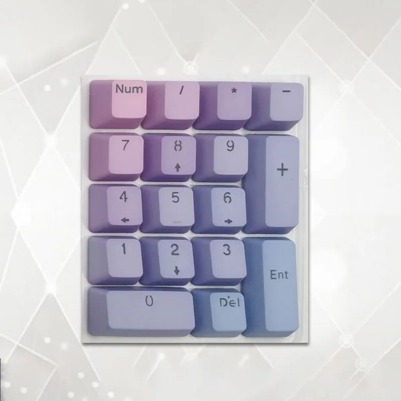 Number Keypad Mechanical Keyboard PBT Keycap Top Side Printed Blank 17 Keys Sunset Numerical Keypad MX Switch Numpad OEM Keycap