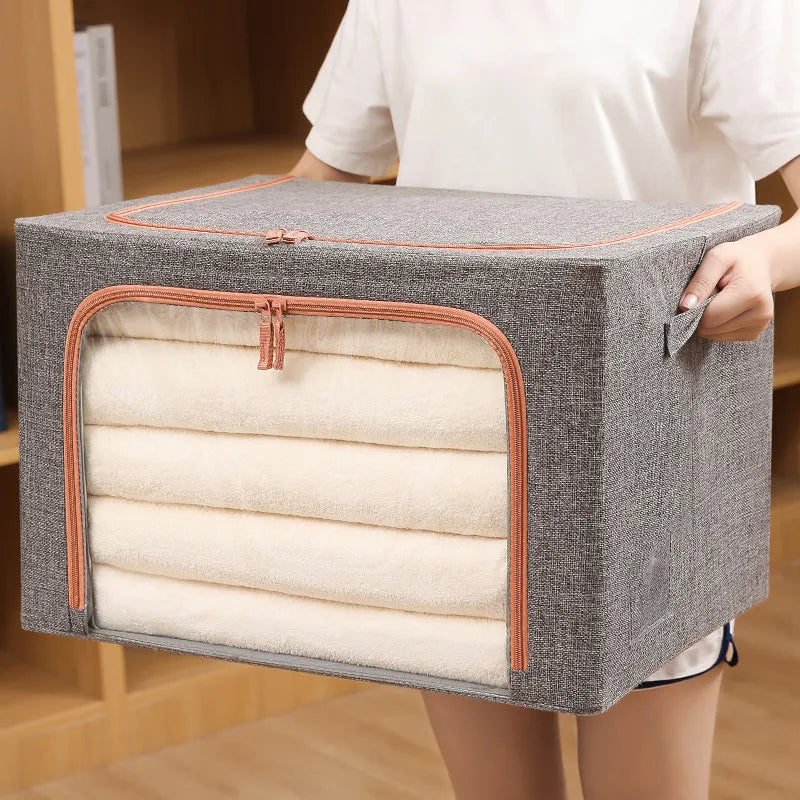 Foldable Storage Organizers Clothes Blanket Quilt Organizer