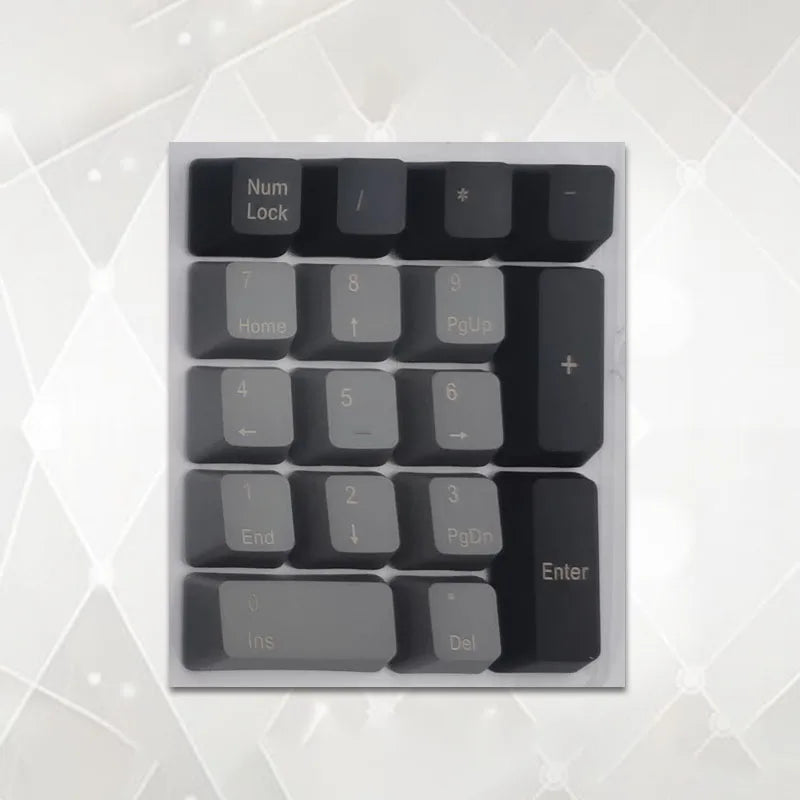 Number Keypad Mechanical Keyboard PBT Keycap Top Side Printed Blank 17 Keys Sunset Numerical Keypad MX Switch Numpad OEM Keycap