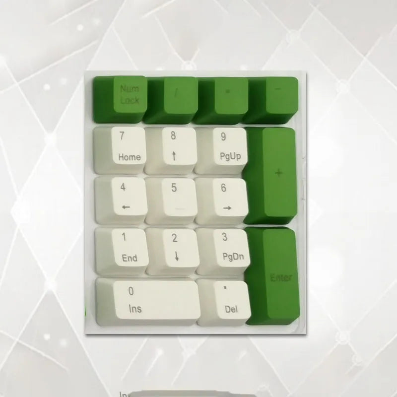 Number Keypad Mechanical Keyboard PBT Keycap Top Side Printed Blank 17 Keys Sunset Numerical Keypad MX Switch Numpad OEM Keycap