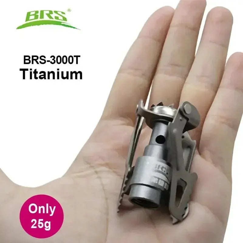 BRS Outdoor Gas Stove Camping Gas Burner Portable Mini Titanium Stove Survival Furnace Pocket Picnic Gas Cooker Brs-3000t