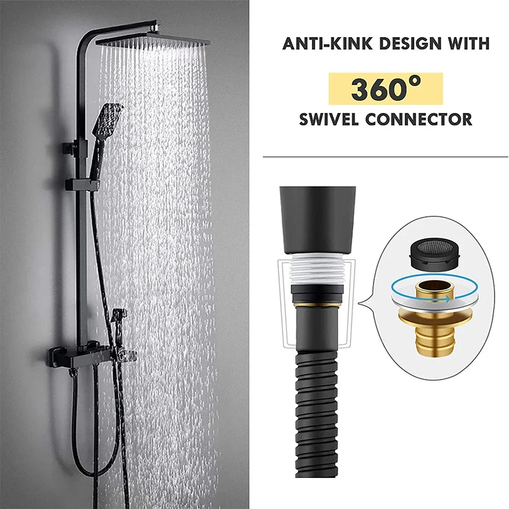 Flexible Shower Hose | Bathroom Shower Hose | HomeHaven Goods