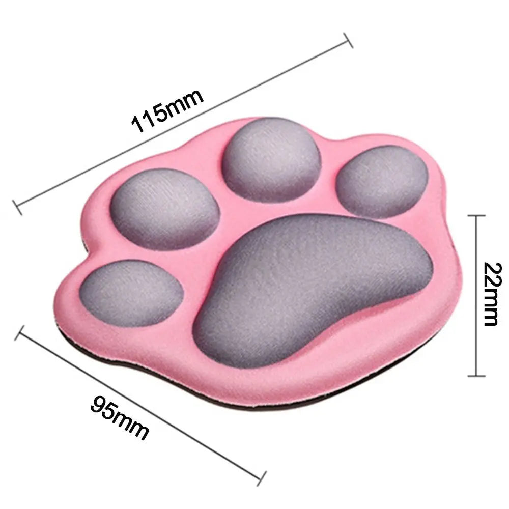 Cute Color Cat Paw Mouse Pad Creative Comfortable Soft Non-Slip Wrist Rest Hand Pillow Office Computer Laptop Wrist Rest Support