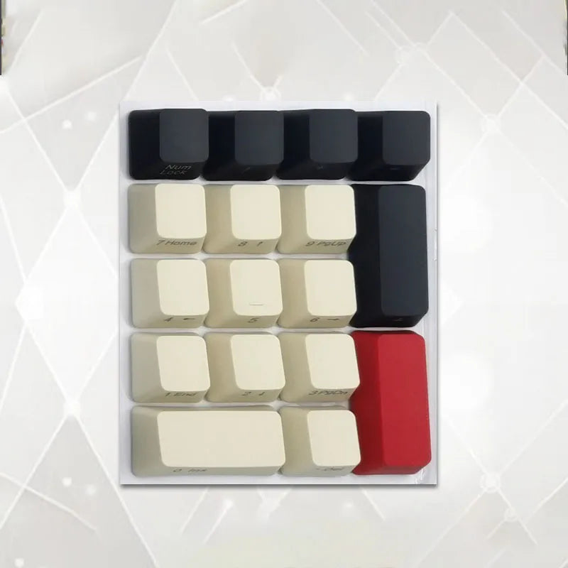 Number Keypad Mechanical Keyboard PBT Keycap Top Side Printed Blank 17 Keys Sunset Numerical Keypad MX Switch Numpad OEM Keycap
