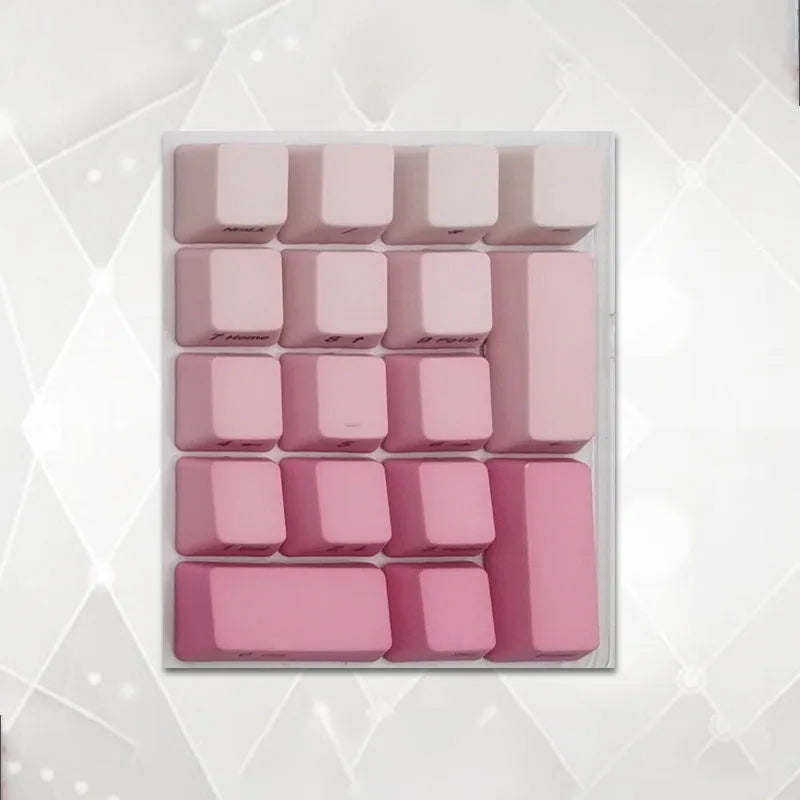 Number Keypad Mechanical Keyboard PBT Keycap Top Side Printed Blank 17 Keys Sunset Numerical Keypad MX Switch Numpad OEM Keycap