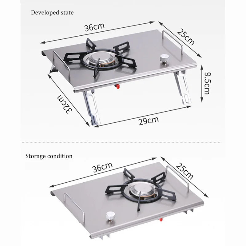 Foldable Stainless Steel Camping Stove