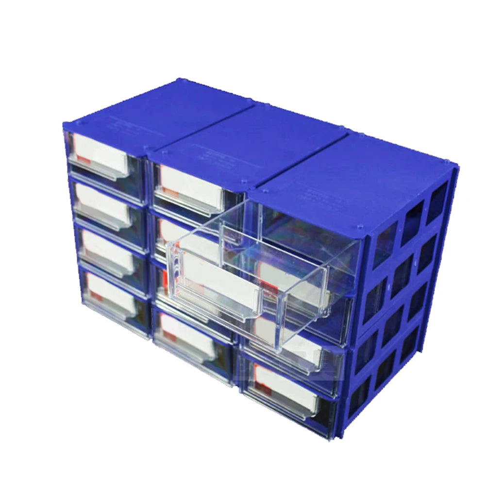 Tool Storage Box Multifunctional Stackable Hardware Parts Storage