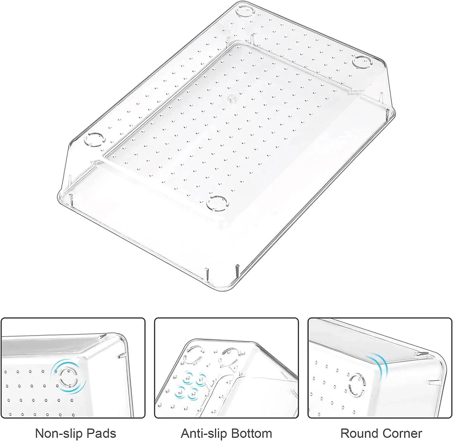 Desk Drawer Organizer | Plastic Bathroom Storage | HomeHaven Goods