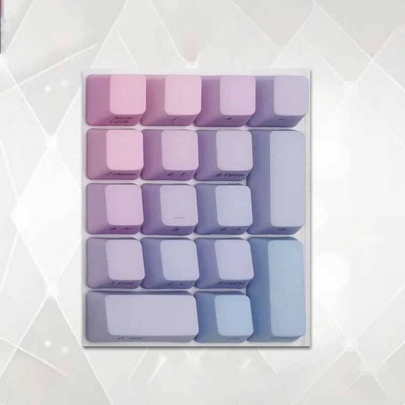Number Keypad Mechanical Keyboard PBT Keycap Top Side Printed Blank 17 Keys Sunset Numerical Keypad MX Switch Numpad OEM Keycap