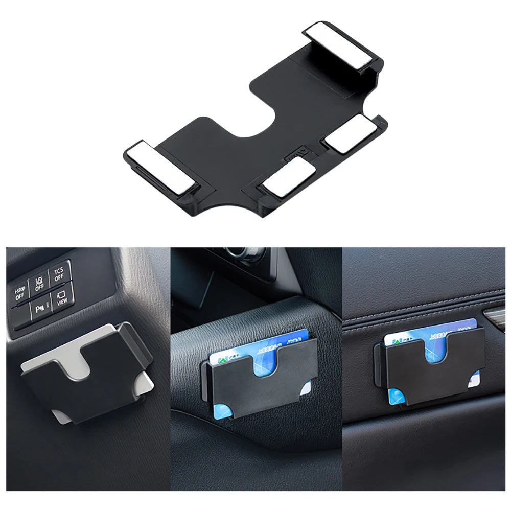 Car Interior Card Holder Multifunctional Portable Card Storage