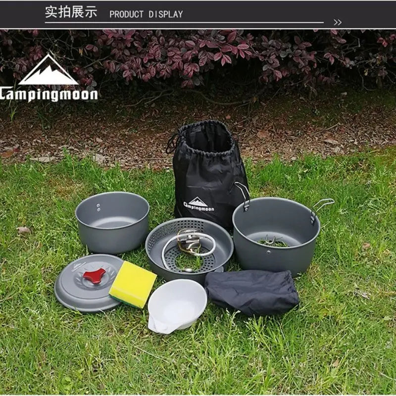 Camping Gas Stove Alcohol Stove BL100-Q1 Portable Cookware Cooking Pot Combine Set