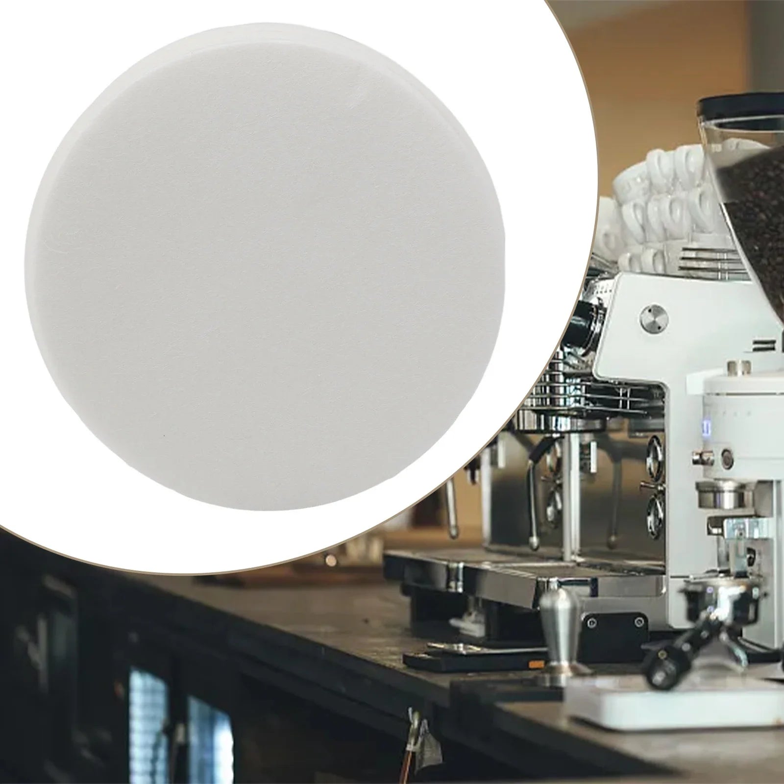Powder Bowl Filters Filter Papers Cofe Good Toughness Raw Wood Pulp Round White Espresso Coffee Maker High Quality