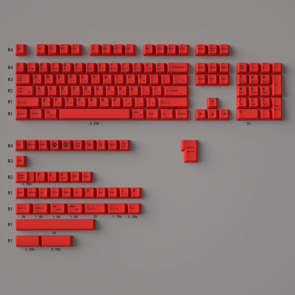 GMK Sushi TaiChi Large Set DYE-SUB PBT Keycap Japanese Custom Personality Cherry Profile Keycaps For Mechanical Keyboard  61/64