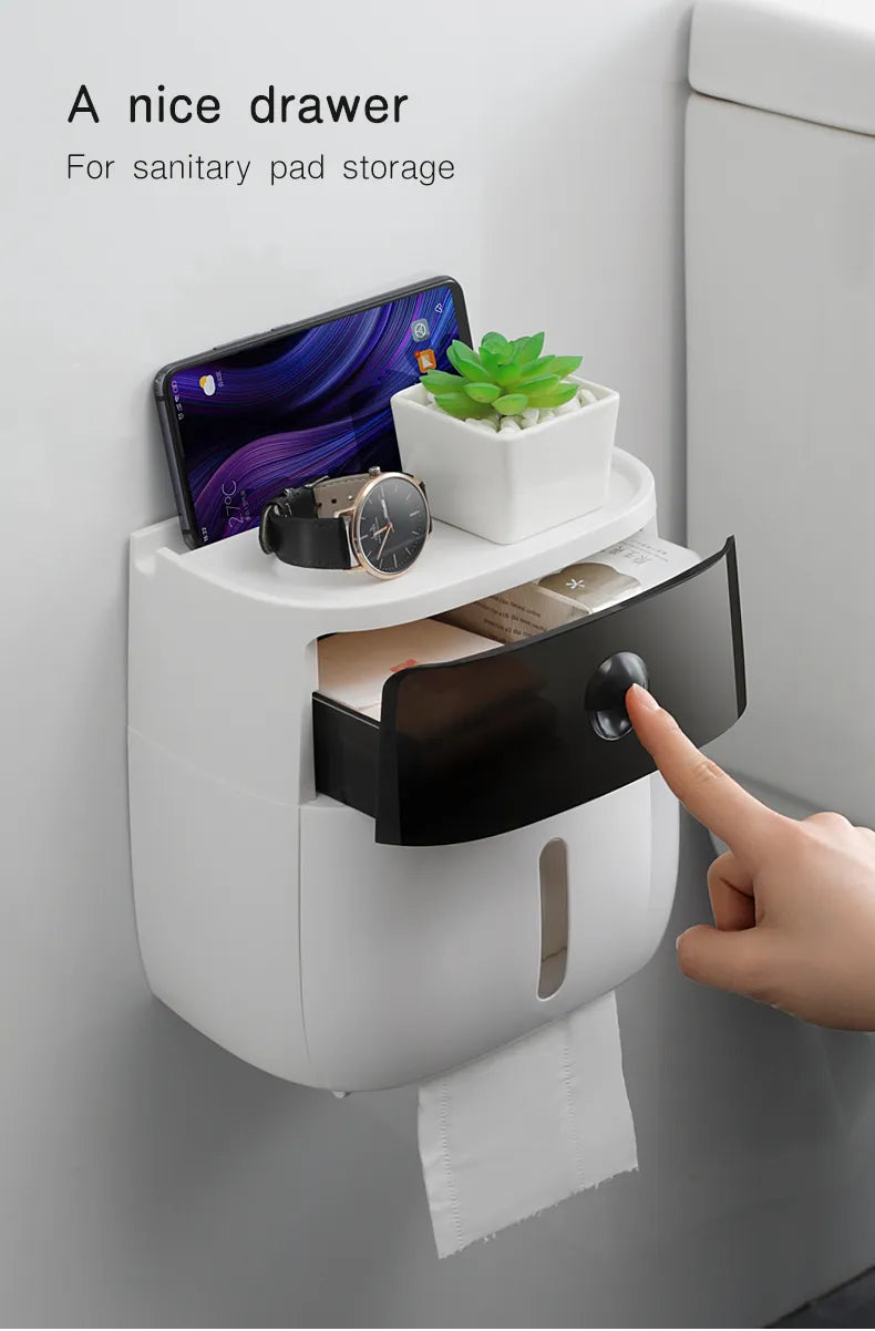 Porte-rouleau de papier toilette portable