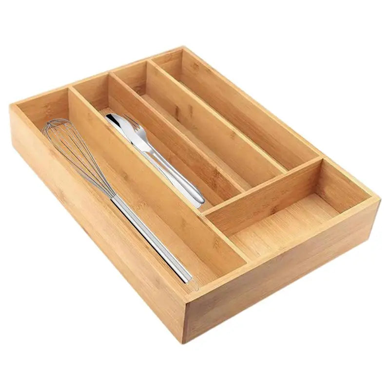 Kitchen Drawer Cutlery Storage Tray Knife Holder Spoon Forks Adjustable