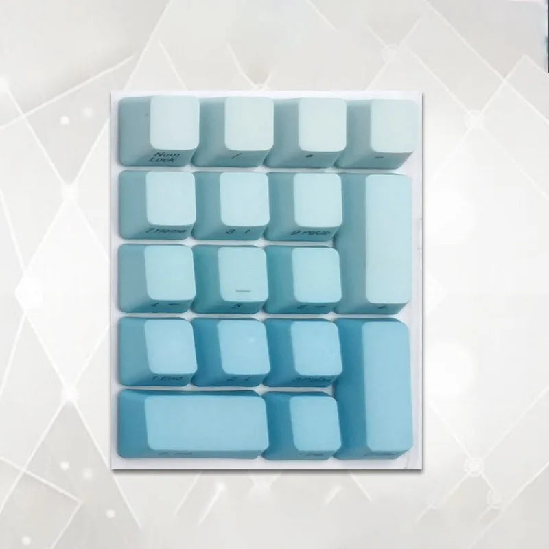 Number Keypad Mechanical Keyboard PBT Keycap Top Side Printed Blank 17 Keys Sunset Numerical Keypad MX Switch Numpad OEM Keycap