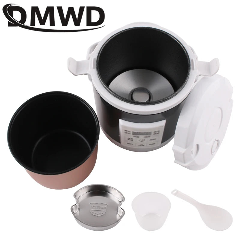 DMWD 12V/24V/220V Car Home Dual-use Rice Cooker Dual Interface Micro I ...