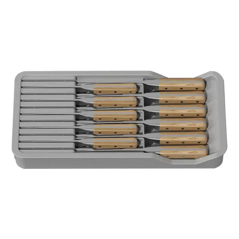 Slots Knife Block Drawer Knife Partition Shelf Box Quick Drain Knife