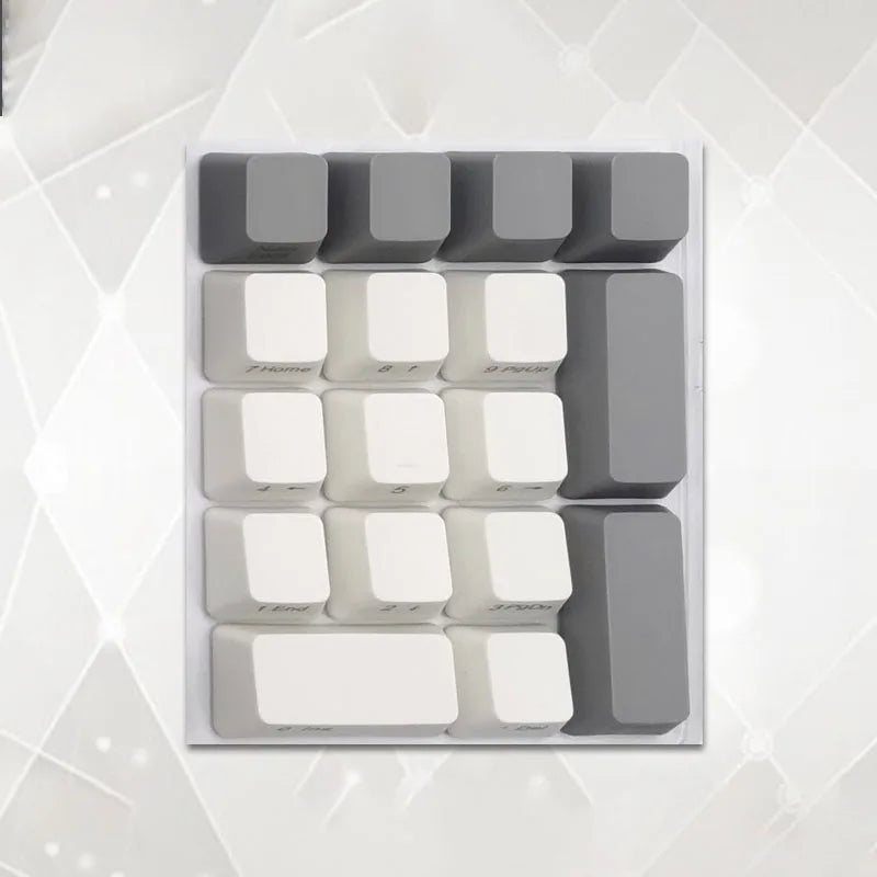Number Keypad Mechanical Keyboard PBT Keycap Top Side Printed Blank 17 Keys Sunset Numerical Keypad MX Switch Numpad OEM Keycap